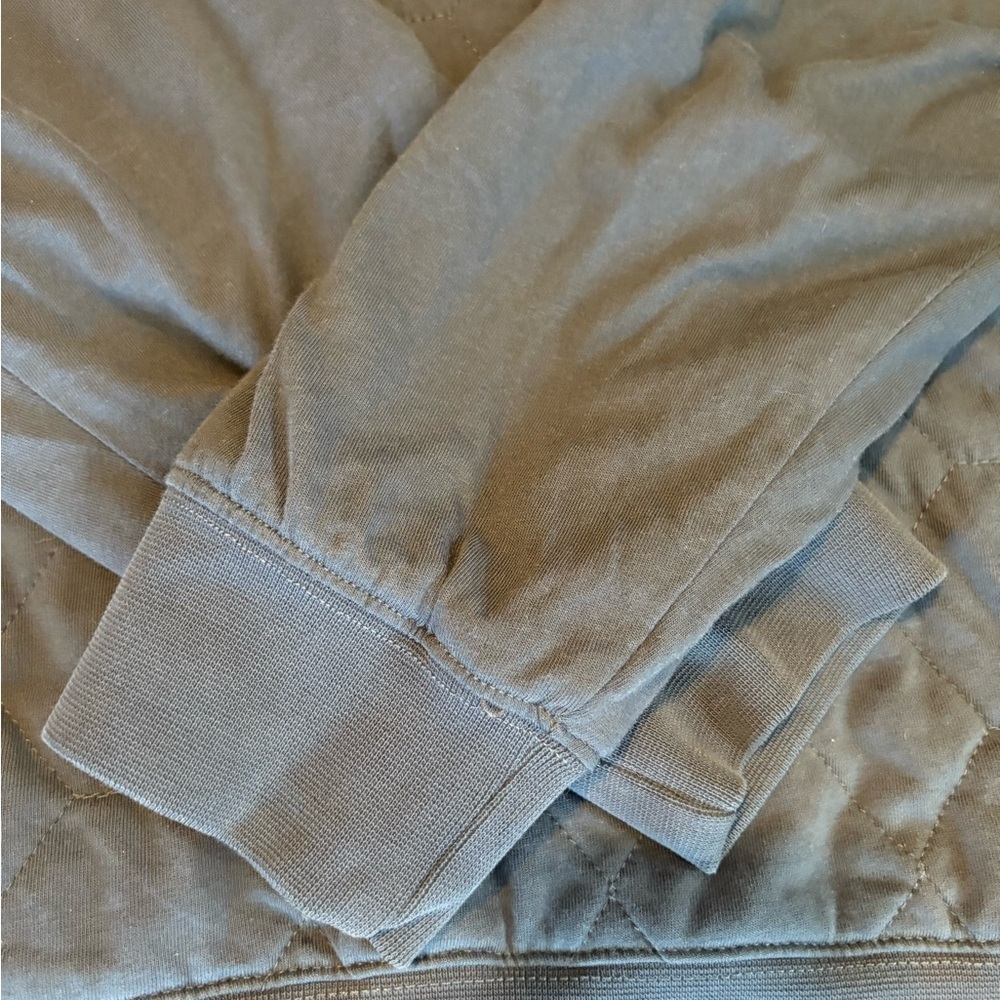 L.L. Bean Quilted Cotton Zip Jacket Blue Large Regular - Picture 12 of 14